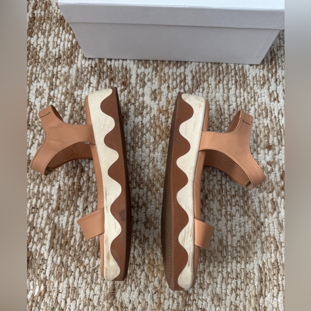 Ancient Greek Sandals Salamina Nappq Natural Sandals Sz 8 - Picture 10 of 13
